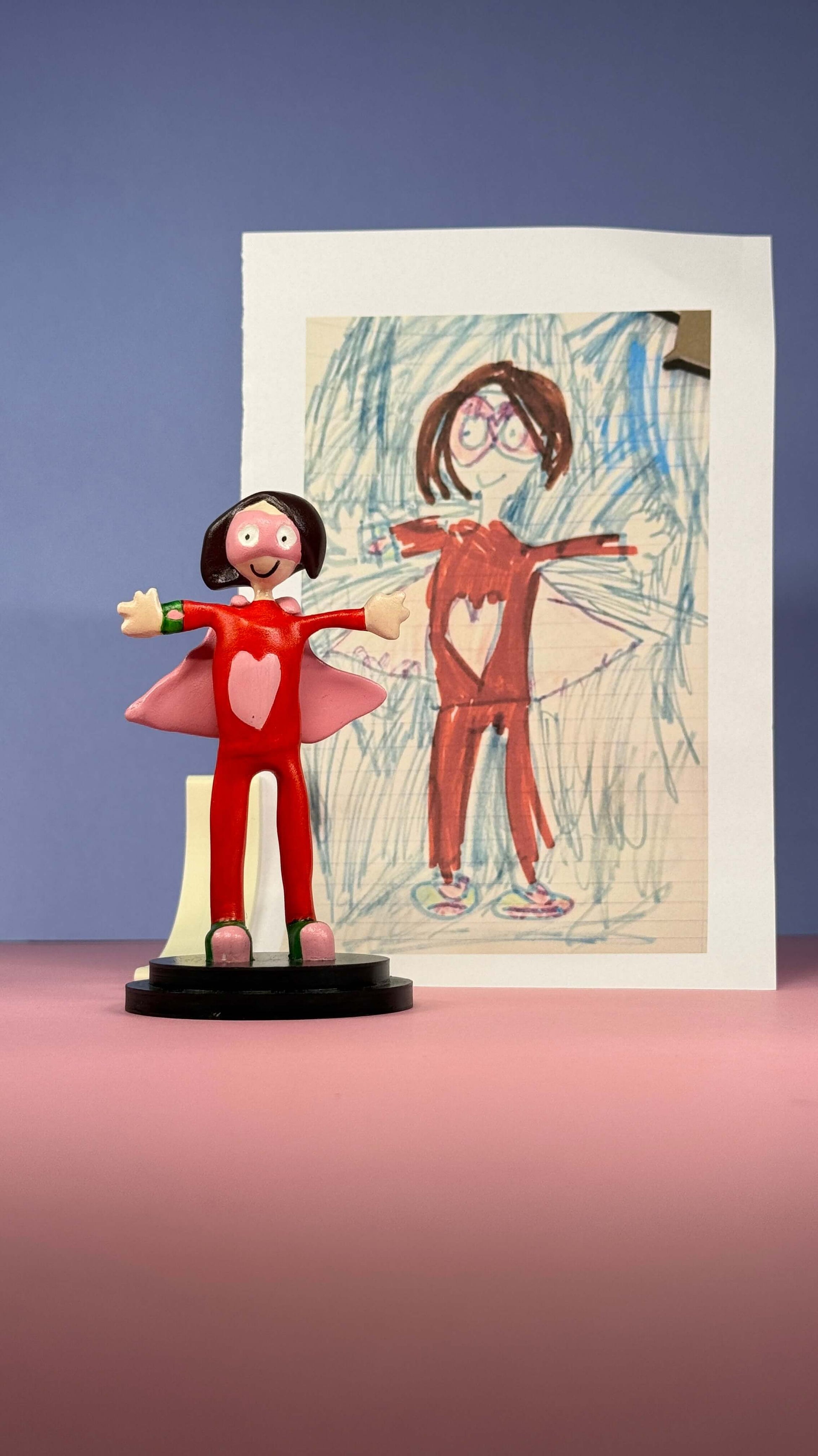 Custom Figurine from Childhood Drawings!