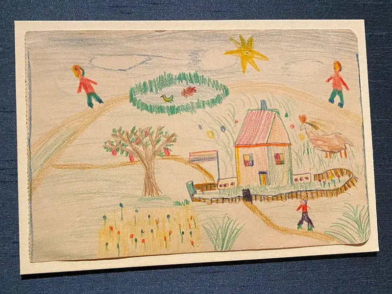 Lucian Freud Childhood drawing. between the ages of 5 and 9